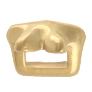 Empujador de estrella de mar de 6 mm para encaje de 3 mm - Dorado x1
