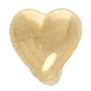 Corazón - Desatascador de corazón de 5,5 mm para encaje de 3 mm - Dorado con oro fino x1 Desatascador de corazón de 5,5 mm para encaje de 3 mm - Dorado con oro fino x1