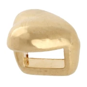 Desatascador de corazón de 5,5 mm para encaje de 3 mm - Dorado con oro fino x1