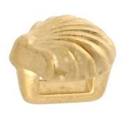 Empujador de conchas 6x7 mm para encaje de 3 mm - Dorado fino x1