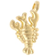 Colgante langosta 15x8,5 mm - Dorado con oro fino x1