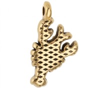 Colgante langosta 15x8,5 mm - Dorado con oro fino x1
