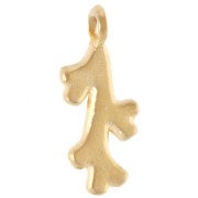 Colgante de coral 16x7 mm - Dorado con oro fino x1|raw }}
