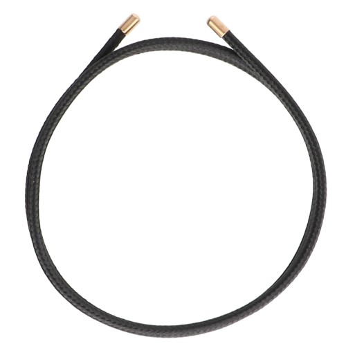 Cordón magnético para pulsera y collar - Acero inoxidable 316 Gold - Negro x1