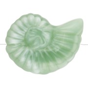 Cuenta acrílica de concha de caracol 20x16 mm - Liquen jaspeado x1