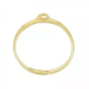 Anillo ajustable1 anillo tamaño 53 dorado satinado