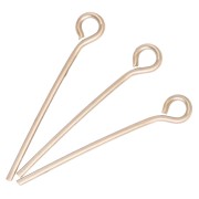 Clavos de cabeza redonda 19x0,7 mm - 3 micras chapados en oro x6|raw }}