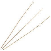 Clavos cabeza plana 51x0,6 mm - 3 micras dorados x6|raw }}
