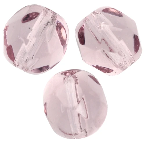 Facetadas 6 mm Light Amethyst x25