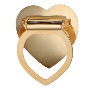 Pinza para pañuelo con forma de corazón abombado de 30 mm - Dorado con oro fino x1