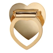 Pinza para pañuelo con forma de corazón abombado de 30 mm - Dorado con oro fino x1