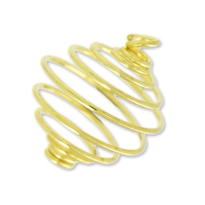 Jaula colgante para cuenta 12 mm dorado x1