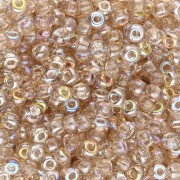Cuentas Rocalla Miyuki 8/0 55021 - Crystal Lemon Rainbow x8 g