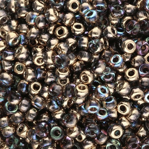 Cuentas Rocalla Miyuki 8/0 55023 - Crystal Golden Rainbow x8 g