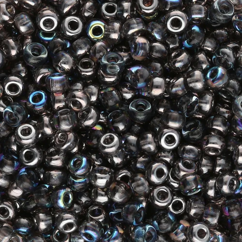Cuentas Rocalla Miyuki 8/0 55024 - Crystal Graphite Rainbow x8 g