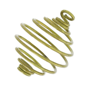 Jaula colgante para cuenta 18 mm bronce x1