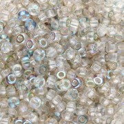 Cuentas Rocalla Miyuki 8/0 55026 - Crystal Green Rainbow x8 g