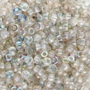 Cuentas Rocalla Miyuki 8/0 55026 - Crystal Green Rainbow x8 g