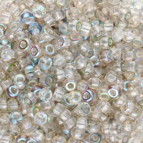 Cuentas Rocalla Miyuki 8/0 55026 - Crystal Green Rainbow x8 g