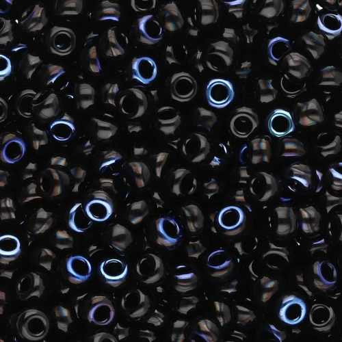 Cuentas Rocalla Miyuki 8/0 55031 - Negro Azuro x8 g