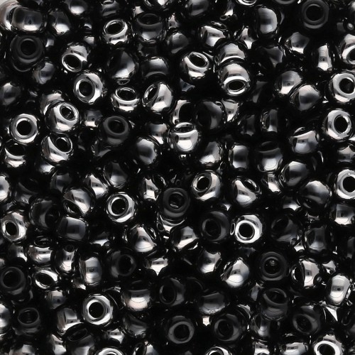 Cuentas Rocalla Miyuki 8/0 55037 - Negro cromado x8 g