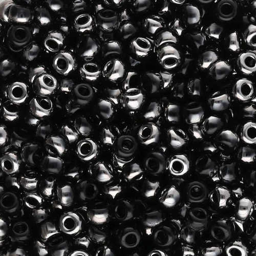 Cuentas Rocalla Miyuki 8/0 55037 - Negro cromado x8 g