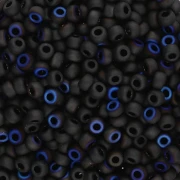 Cuentas Rocalla Miyuki 8/0 55042 - Negro Azuro Mate x8 g