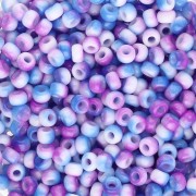 Cuentas Rocalla Miyuki 8/0 55056 - Blanco opaco y azul funky, 8 g|raw }}
