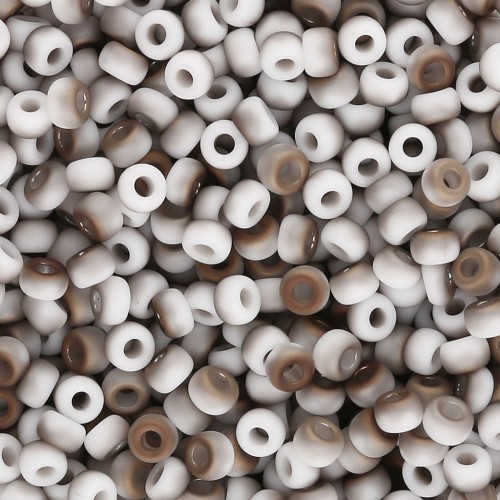 Cuentas Rocalla Miyuki 8/0 55064 - Blanco opaco Valentinite mate x8 g
