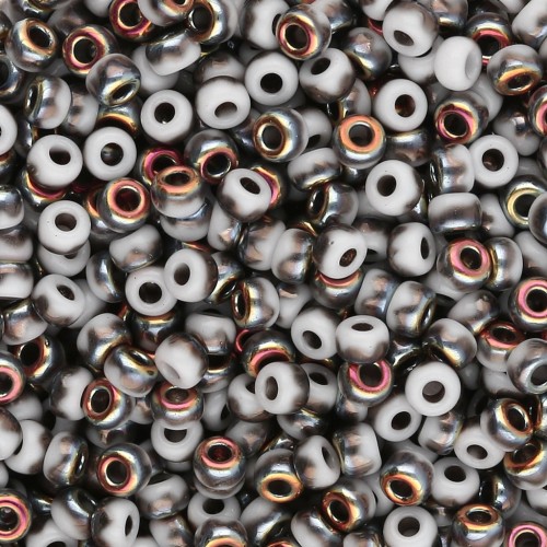 Cuentas Rocalla Miyuki 8/0 55119 - Blanco opaco Marea x8 g