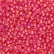 Cuentas Rocalla Miyuki 11/0 140FR - Rojo claro Transparent Red AB mate x8 g