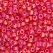 Cuentas Rocalla Miyuki 8/0 140FR - Rojo claro Transparent Red AB mate x8 g|raw }}