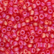 Cuentas Rocalla Miyuki 8/0 140FR - Rojo claro Transparent Red AB mate x8 g