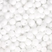 Mini gotas Miyuki de 3,4 mm DP402F - Blanco mate opaco x 8 g