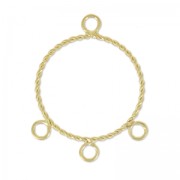 Entrepiezaes 3 anillas forma redonda 30 mm dorado x2|raw }}