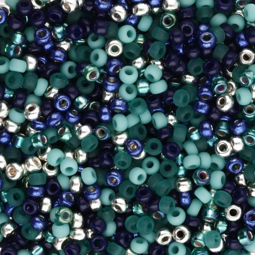 Mezcla de Rocalla Miyuki 11/0 - Emerald Enchanted x8 g