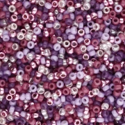 Mezcla de Rocallas Miyuki 15/0 - Dreamy Purple x5 g