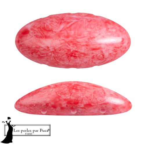Athos 3D 3 agujeros® de Puca® 20x10 mm - Mishmash Dark Peach x1