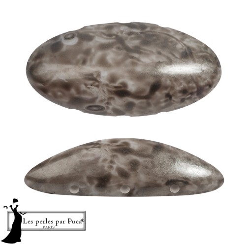 Athos 3D 3 agujeros® de Puca® 20x10 mm - Mishmash Taupe x1