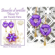 Athos 3D 3 agujeros® de Puca® 20x10 mm - Mishmash Violeta x1