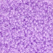 Cuentas Rocalla Miyuki 15/0 222 - Cristal con ribete de orquídea x8 g