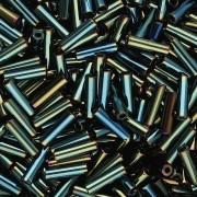 Cuentas Miyuki de 6 mm BGL-453 - Verde bosque metalizado Iris x10 g