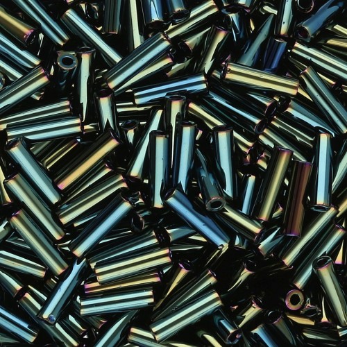 Cuentas Miyuki de 6 mm BGL-453 - Verde bosque metalizado Iris x10 g