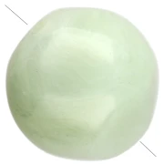 Cuentas redondas irregulares facetadas de 10 mm de resina translúcida - Líquen veteado x6
