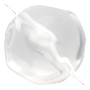 Crystal - Cuentas redondas irregulares facetadas de 10 mm de resina transparente - Crystal x6 Cuentas redondas irregulares facetadas de 10 mm de resina transparente - Crystal x6