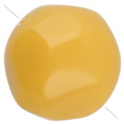 Miel - Cuentas redondas irregulares facetadas de 12 mm de resina opaca - Miel x4 Cuentas redondas irregulares facetadas de 12 mm de resina opaca - Miel x4