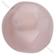 Rosa vieja - Cuentas redondas irregulares facetadas de 12 mm de resina transparente - Rosa antiguo nacarado x4 Cuentas redondas irregulares facetadas de 12 mm de resina transparente - Rosa antiguo nacarado x4