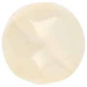 Cuentas facetadas redondas irregulares de 14 mm en resina transparente - Champagne x1