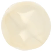 Cuentas facetadas redondas irregulares de 14 mm en resina transparente - Champagne x1