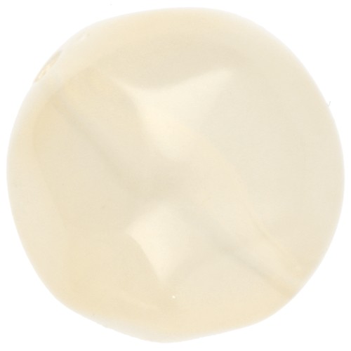 Cuentas facetadas redondas irregulares de 14 mm en resina transparente - Champagne x1